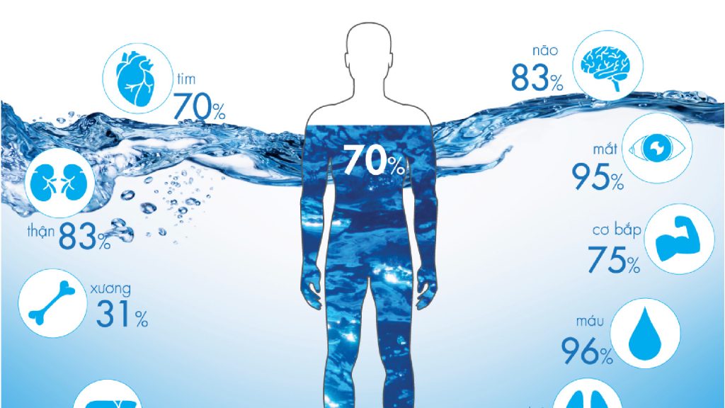70% cơ thể là nước